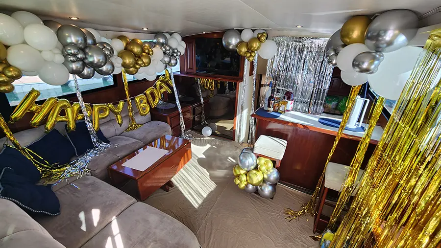 decoracion de yate para fiesta party yacht rental - alquiler de yates para fiestas y eventos